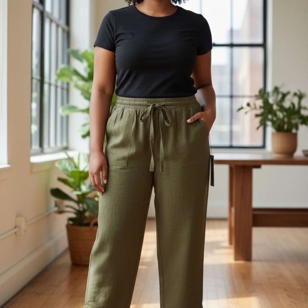 Nicole Miller Olive‎ Ankle-Length Pants - Picture 7 of 8